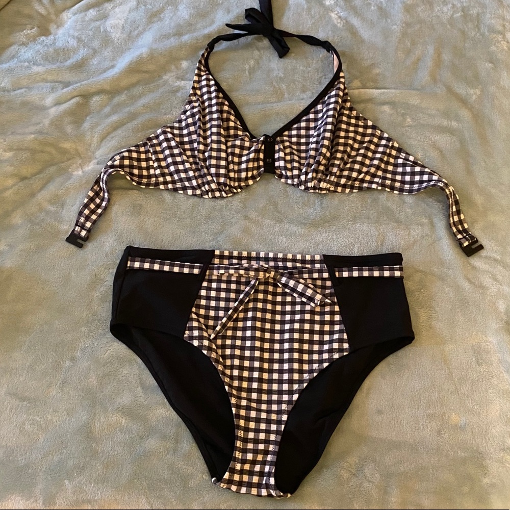 Pour Moi high waist bikini with 38DD/E halter top